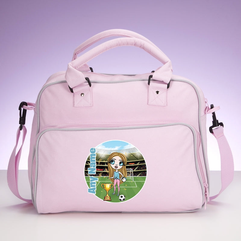 ClaireaBella Girls Personalised Football Champ Travel Bag - Image 4