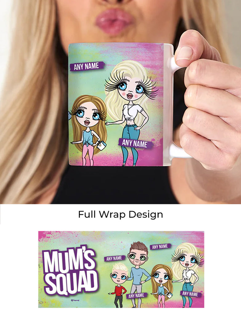 Multi Character Mum's Squad Family Of 4 Mug