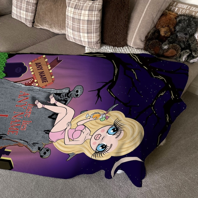 ClaireaBella Ghostly Grave Fleece Blanket - Image 3