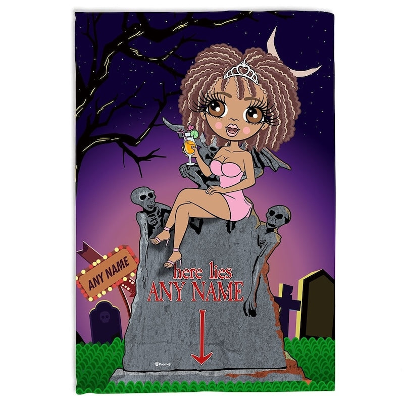 ClaireaBella Ghostly Grave Fleece Blanket - Image 1