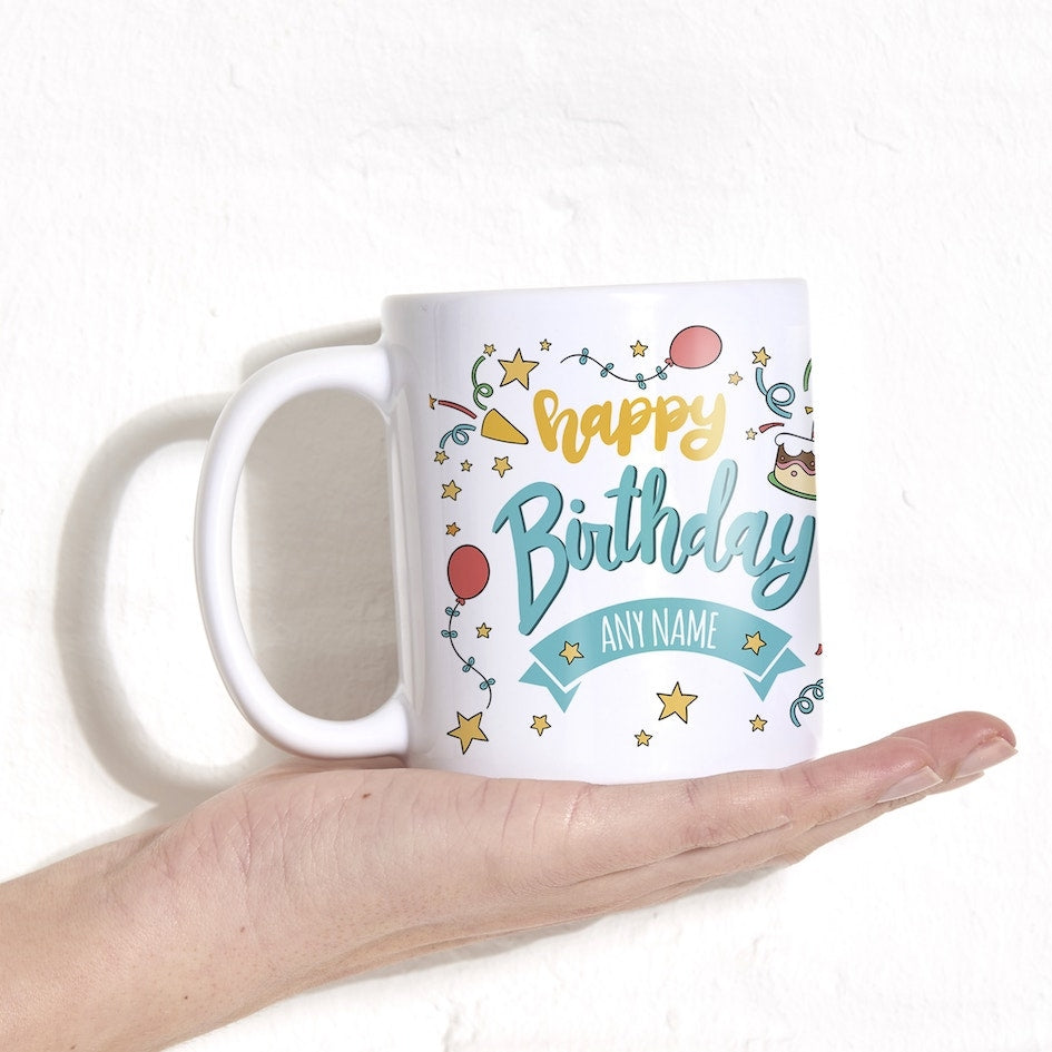 ClaireaBella Personalised Patterned Birthday Mug - Image 4