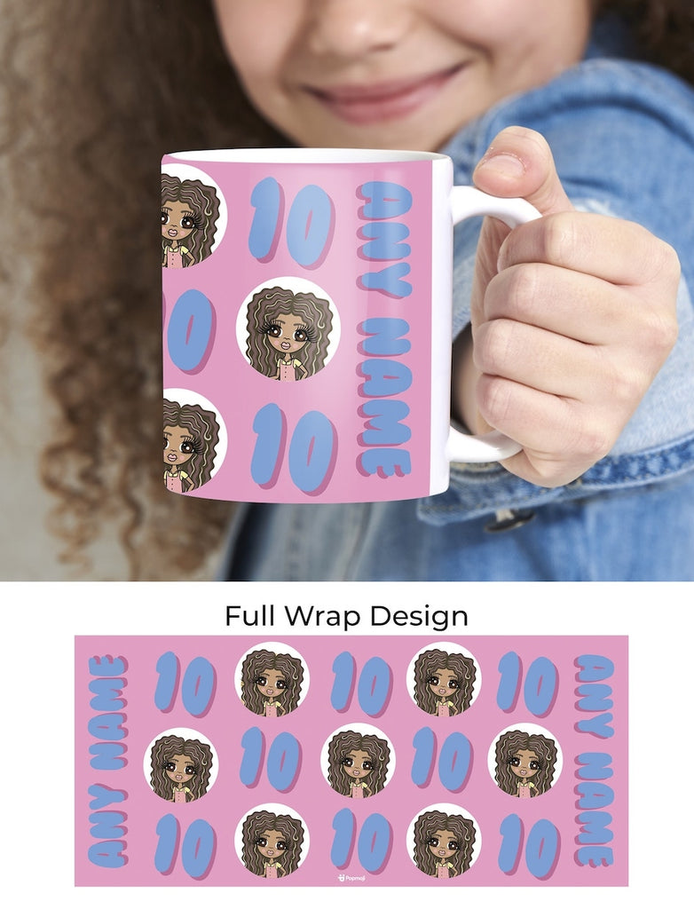 ClaireaBella Girls Personalised 10th Birthday Mug - Image 1