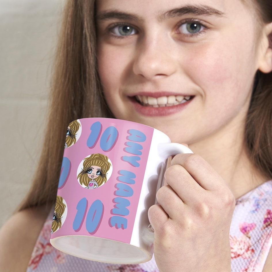 ClaireaBella Girls Personalised 10th Birthday Mug - Image 5