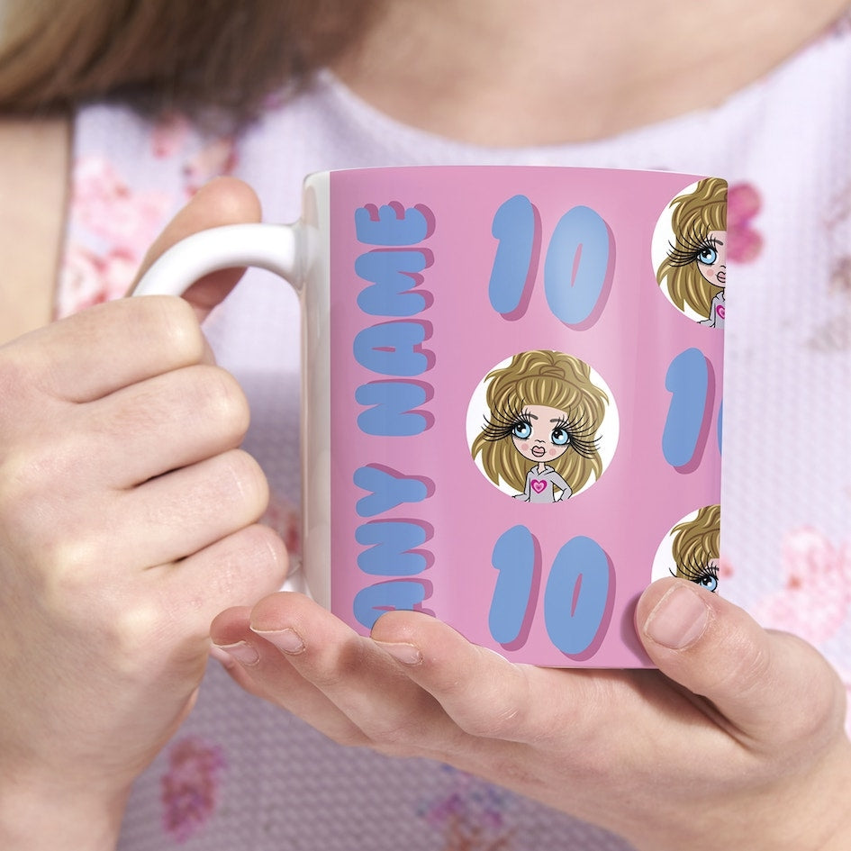 ClaireaBella Girls Personalised 10th Birthday Mug - Image 4