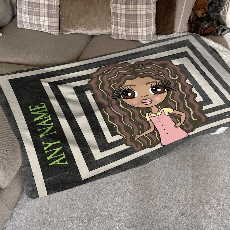 ClaireaBella Girls Freaky Funky Box Fleece Blanket - Image 1