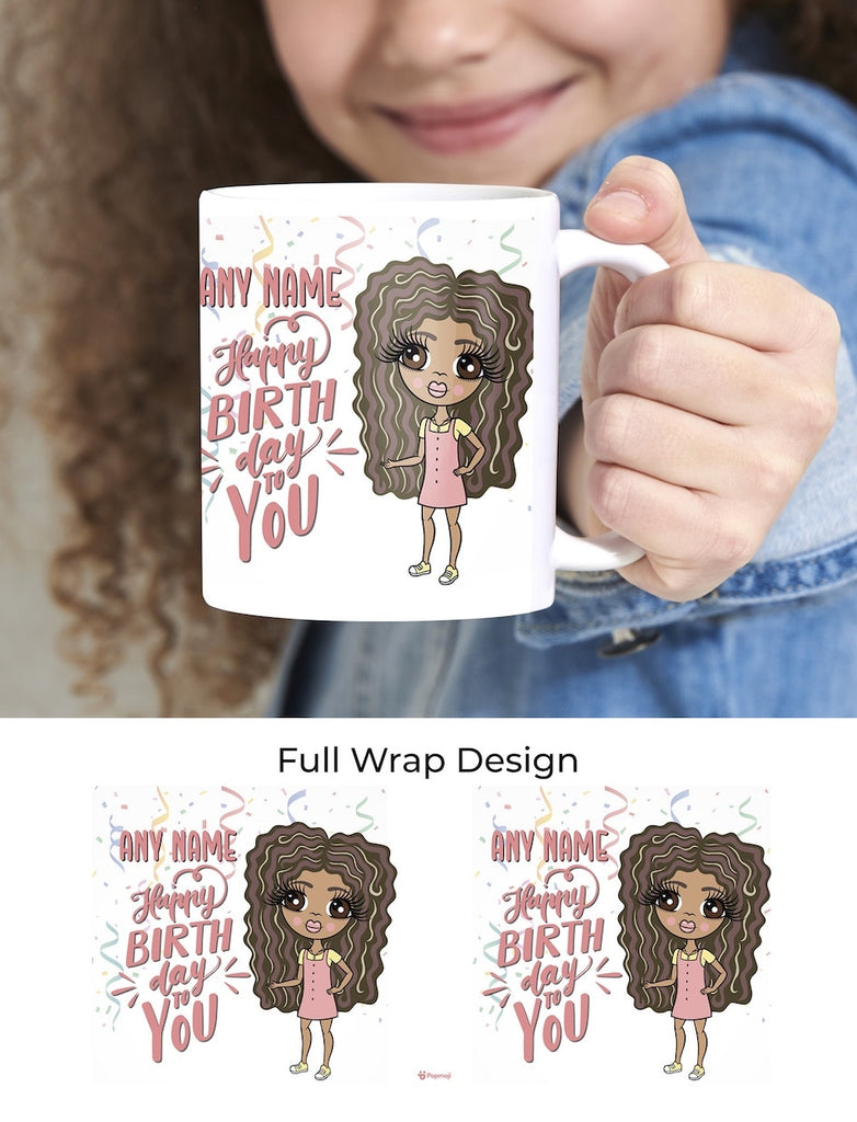 ClaireaBella Girls Personalised Happy Birthday Mug - Image 1