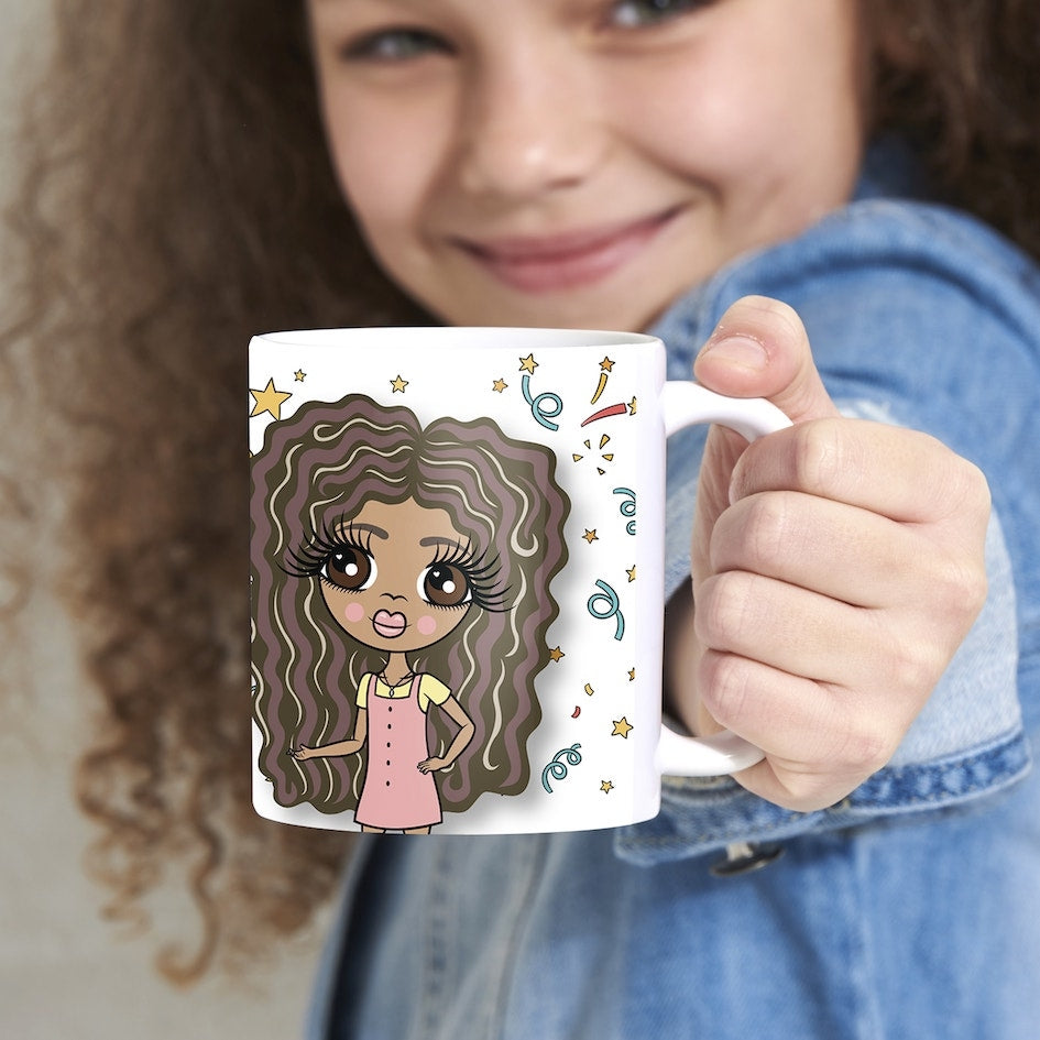 ClaireaBella Girls Personalised Patterned Birthday Mug - Image 3