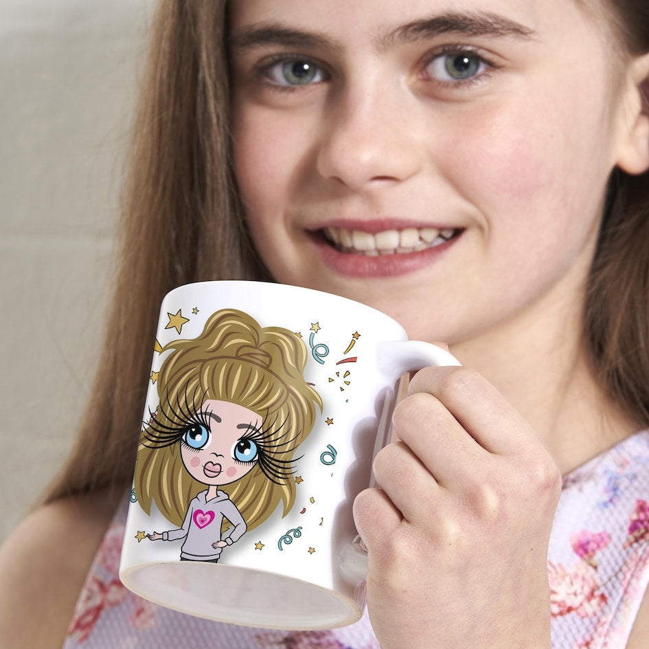 ClaireaBella Girls Personalised Patterned Birthday Mug - Image 4