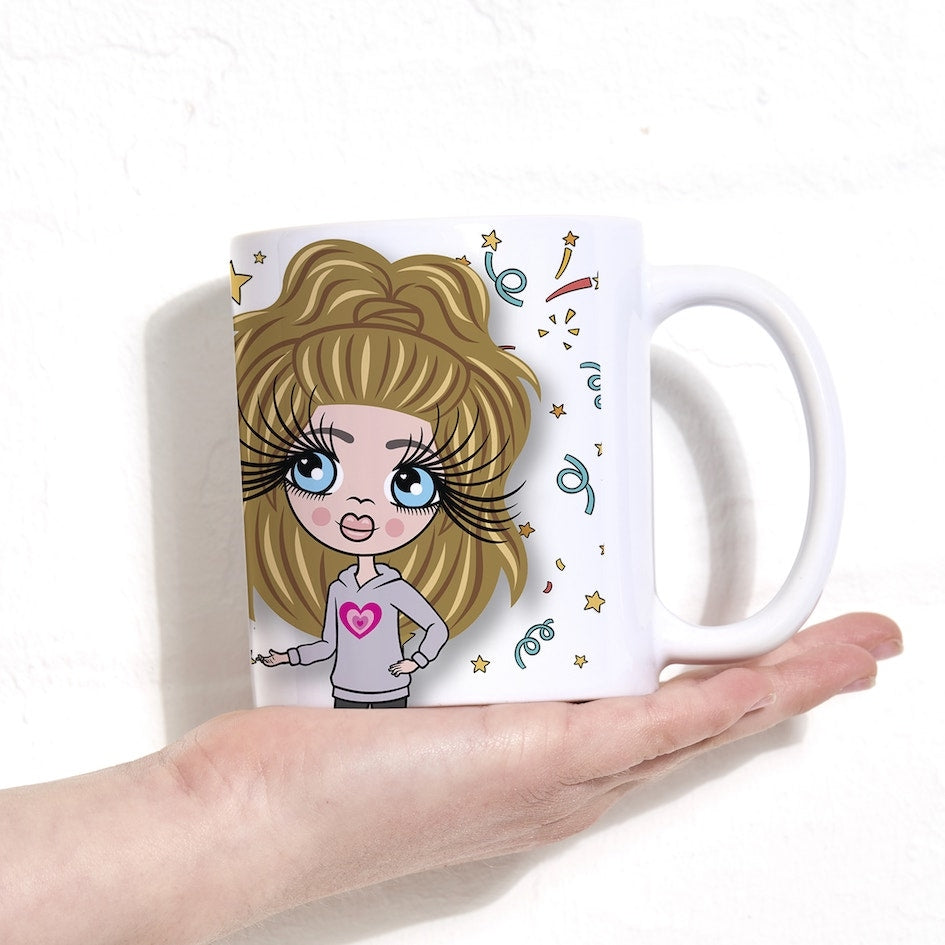 ClaireaBella Girls Personalised Patterned Birthday Mug - Image 5