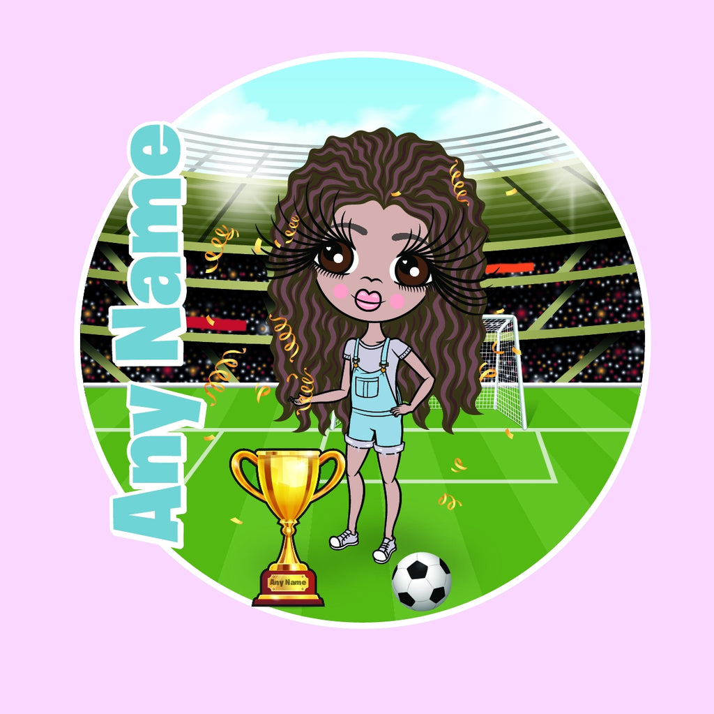 ClaireaBella Girls Personalised Football Champ Travel Bag - Image 2