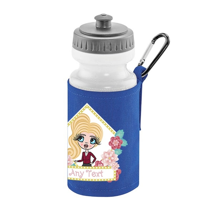 ClaireaBella Girls Personalised Floral Water Bottle And Holder - Image 2