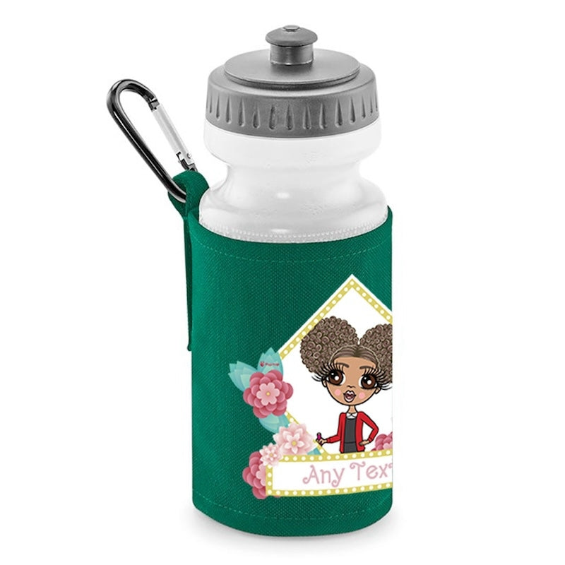 ClaireaBella Girls Personalised Floral Water Bottle And Holder - Image 5