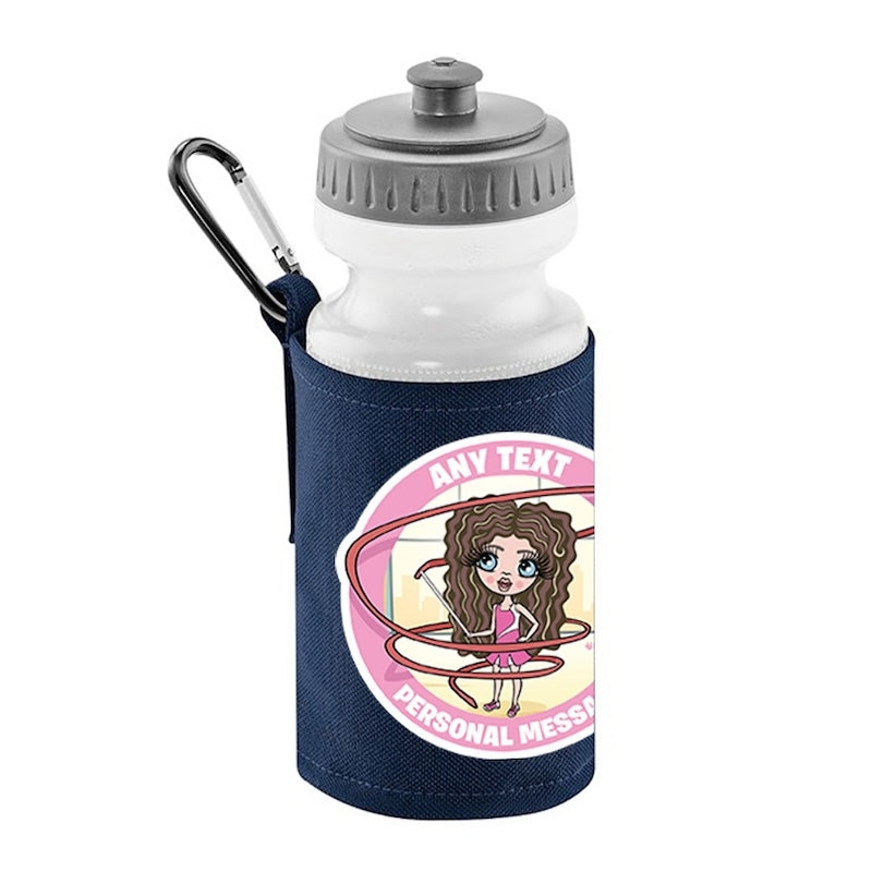 ClaireaBella Girls Personalised Gymnastics Water Bottle And Holder - Image 1