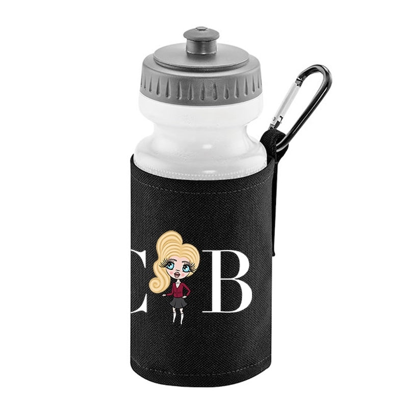 ClaireaBella Girls Personalised LUX Initial Water Bottle And Holder - Image 5