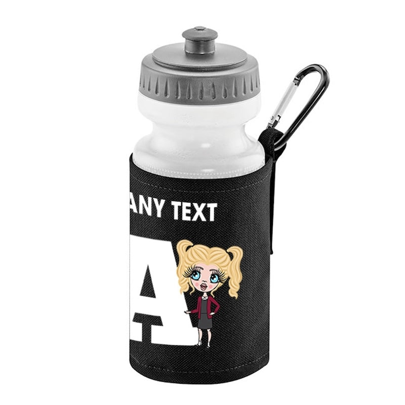 ClaireaBella Girls Personalised One Letter Water Bottle And Holder - Image 6