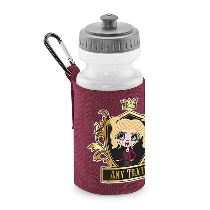 ClaireaBella Girls Personalised Royal Crest Water Bottle And Holder - Image 2