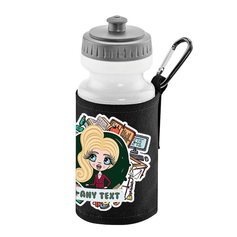 ClaireaBella Girls Personalised Stationary Water Bottle And Holder - Image 1