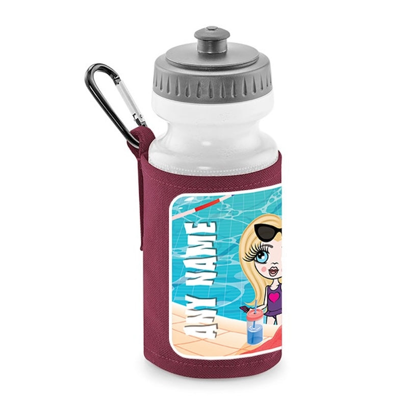 ClaireaBella Girls Personalised Swimming Water Bottle And Holder - Image 2