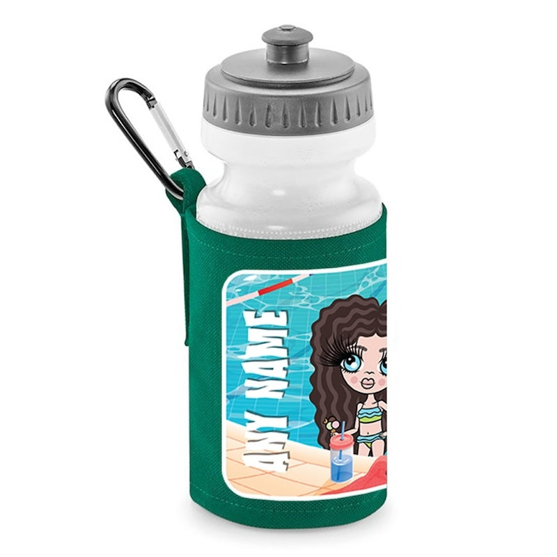 ClaireaBella Girls Personalised Swimming Water Bottle And Holder - Image 3