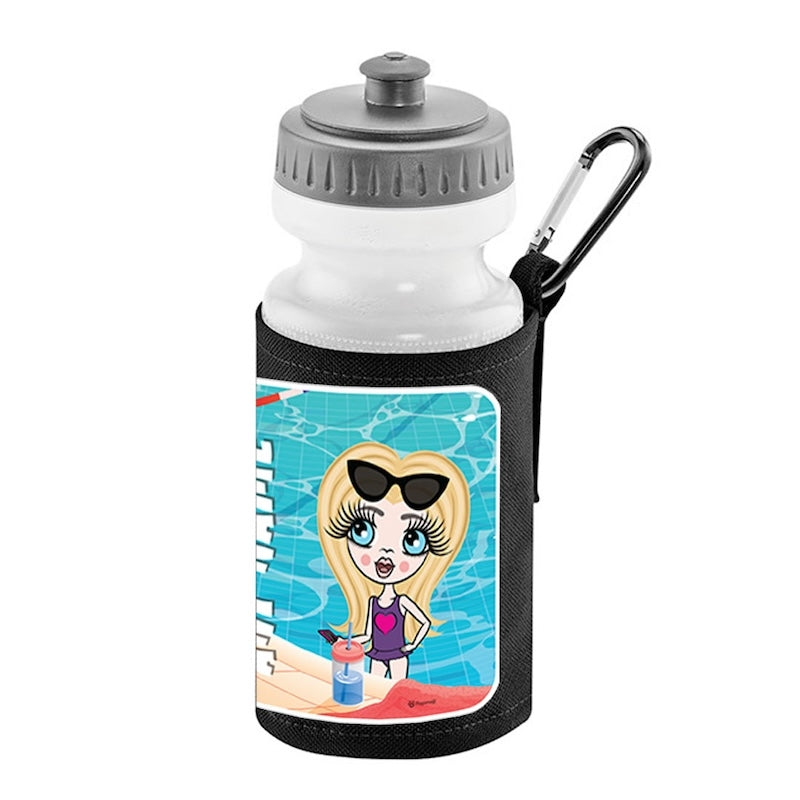 ClaireaBella Girls Personalised Swimming Water Bottle And Holder - Image 4