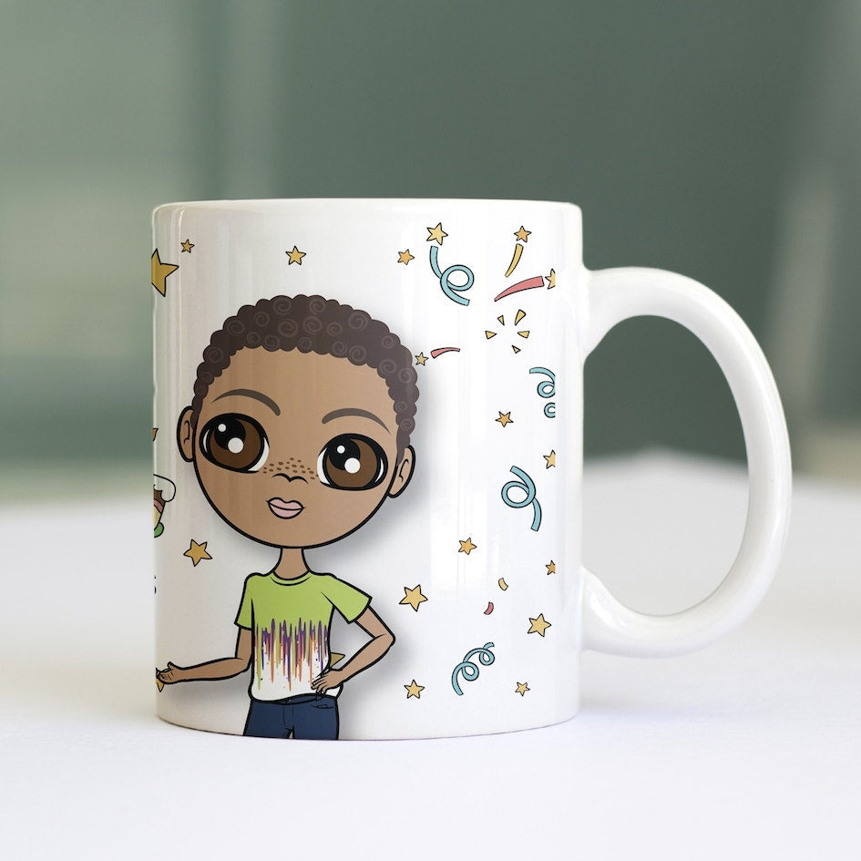 Jnr Boys Personalised Patterned Birthday Mug - Image 3