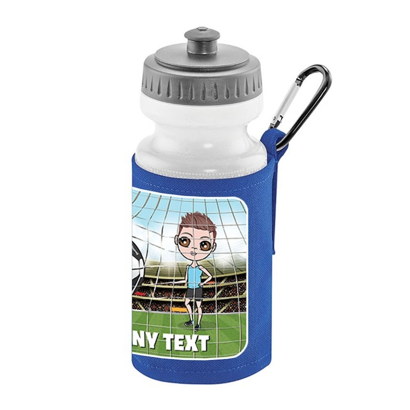 Jnr Boys Personalised Football Water Bottle And Holder - Image 3