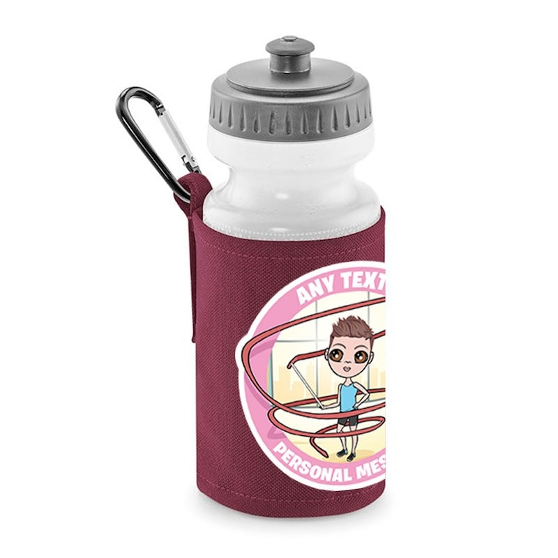 Jnr Boys Personalised Gymnastics Water Bottle And Holder - Image 1