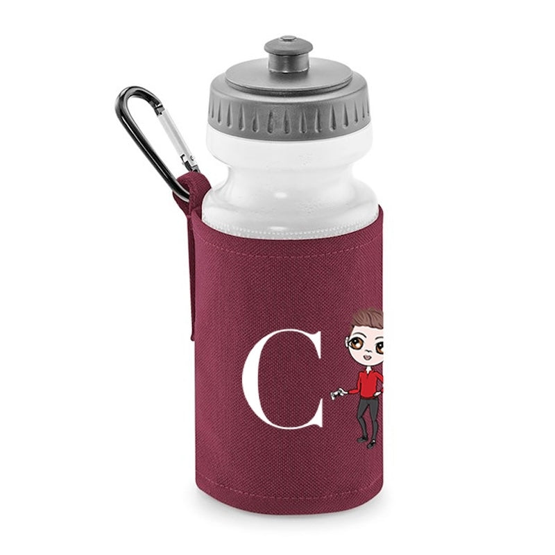 Jnr Boys Personalised LUX Initial Water Bottle And Holder - Image 6