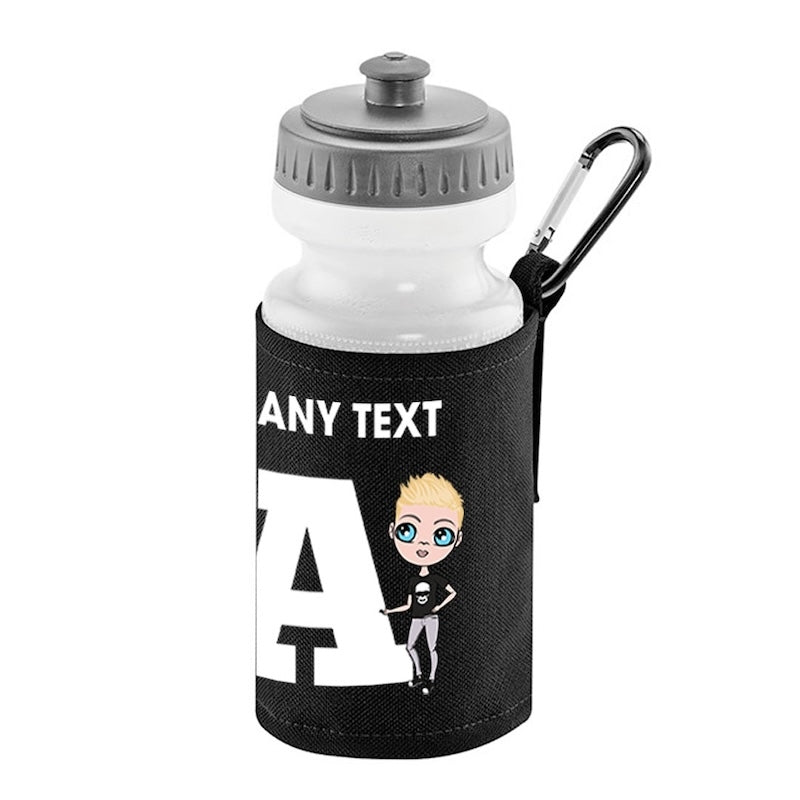 Jnr Boys Personalised One Letter Water Bottle And Holder - Image 7