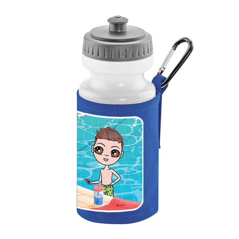 Jnr Boys Personalised Swimming Water Bottle And Holder - Image 4