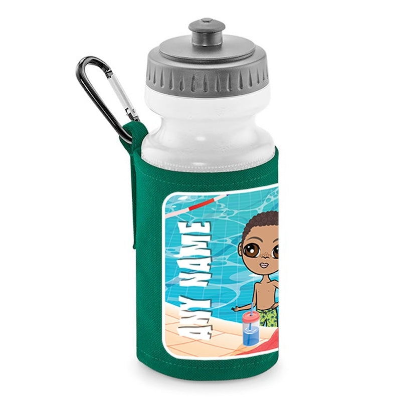 Jnr Boys Personalised Swimming Water Bottle And Holder - Image 2