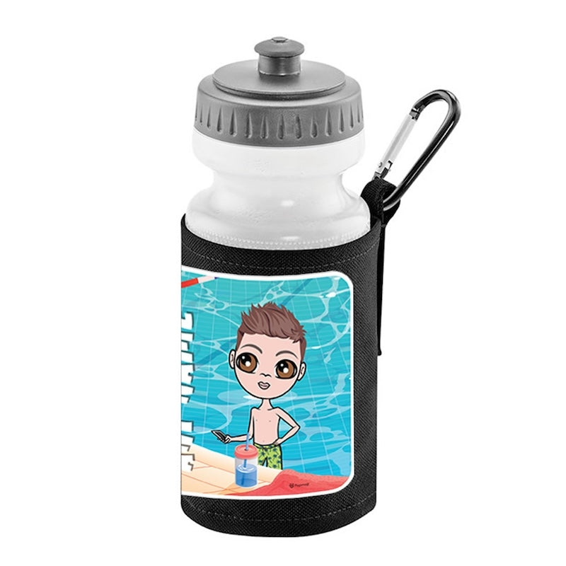 Jnr Boys Personalised Swimming Water Bottle And Holder - Image 5