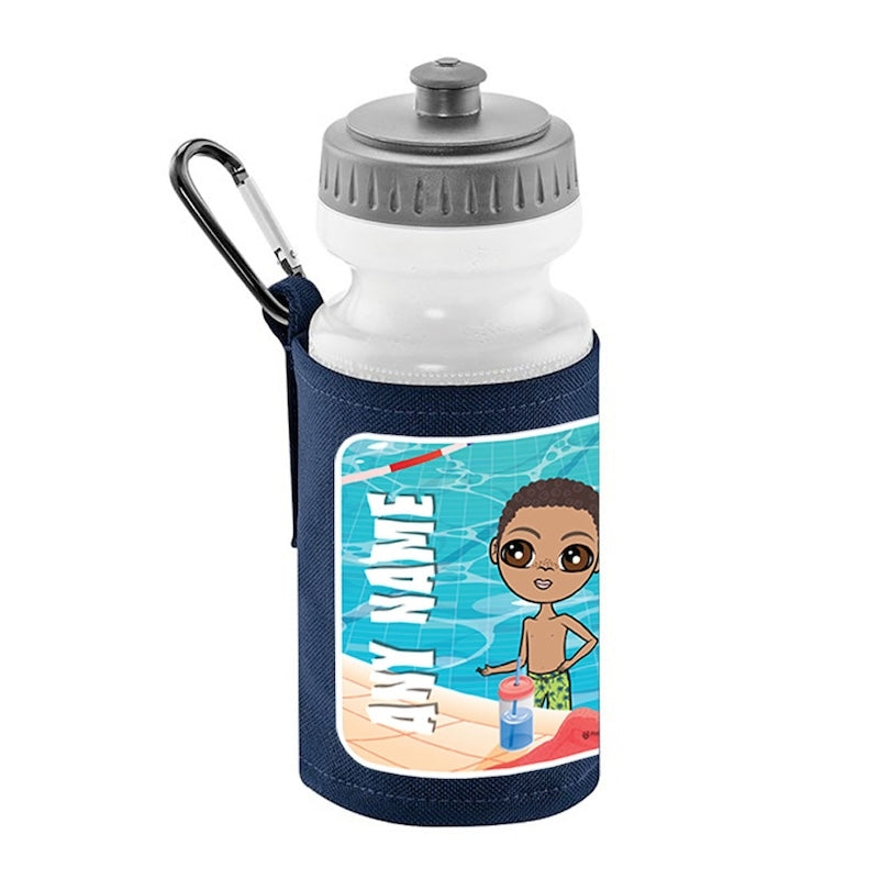 Jnr Boys Personalised Swimming Water Bottle And Holder - Image 6