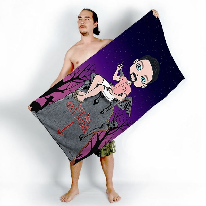 MrCB Ghostly Grave Beach Towel - Image 4