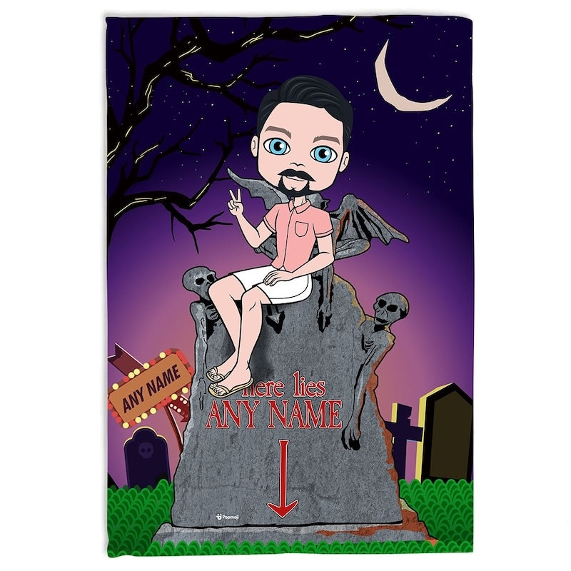 MrCB Ghostly Grave Fleece Blanket - Image 1