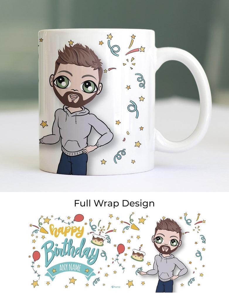 MrCB Personalised Patterned Birthday Mug - Image 1