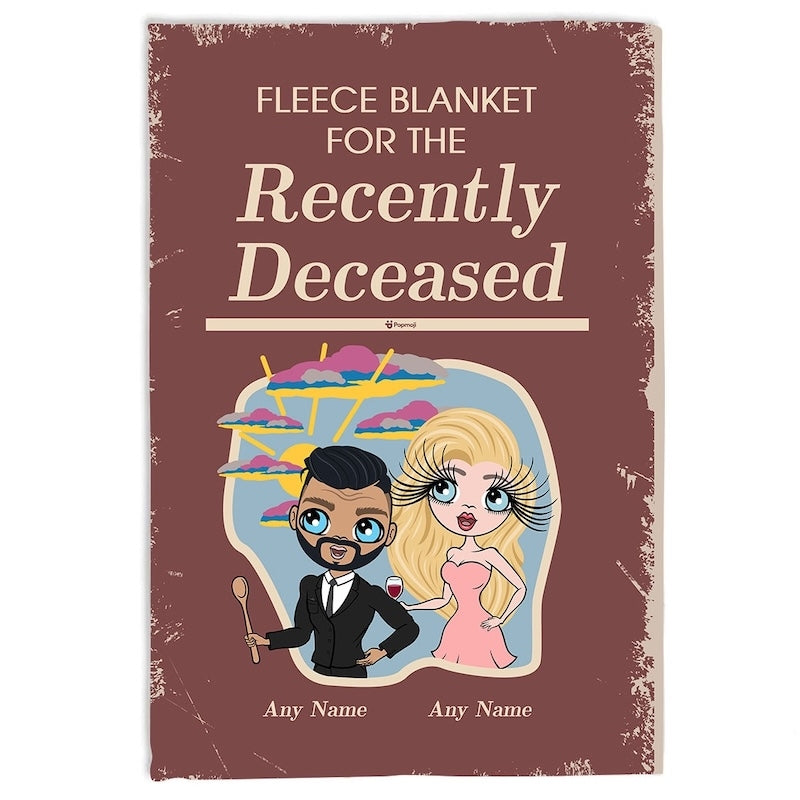 Multi Character Couples Recently Departed Fleece Blanket - Image 1