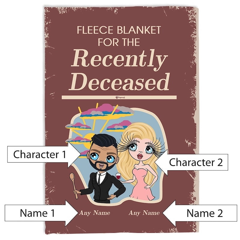 Multi Character Couples Recently Departed Fleece Blanket - Image 2