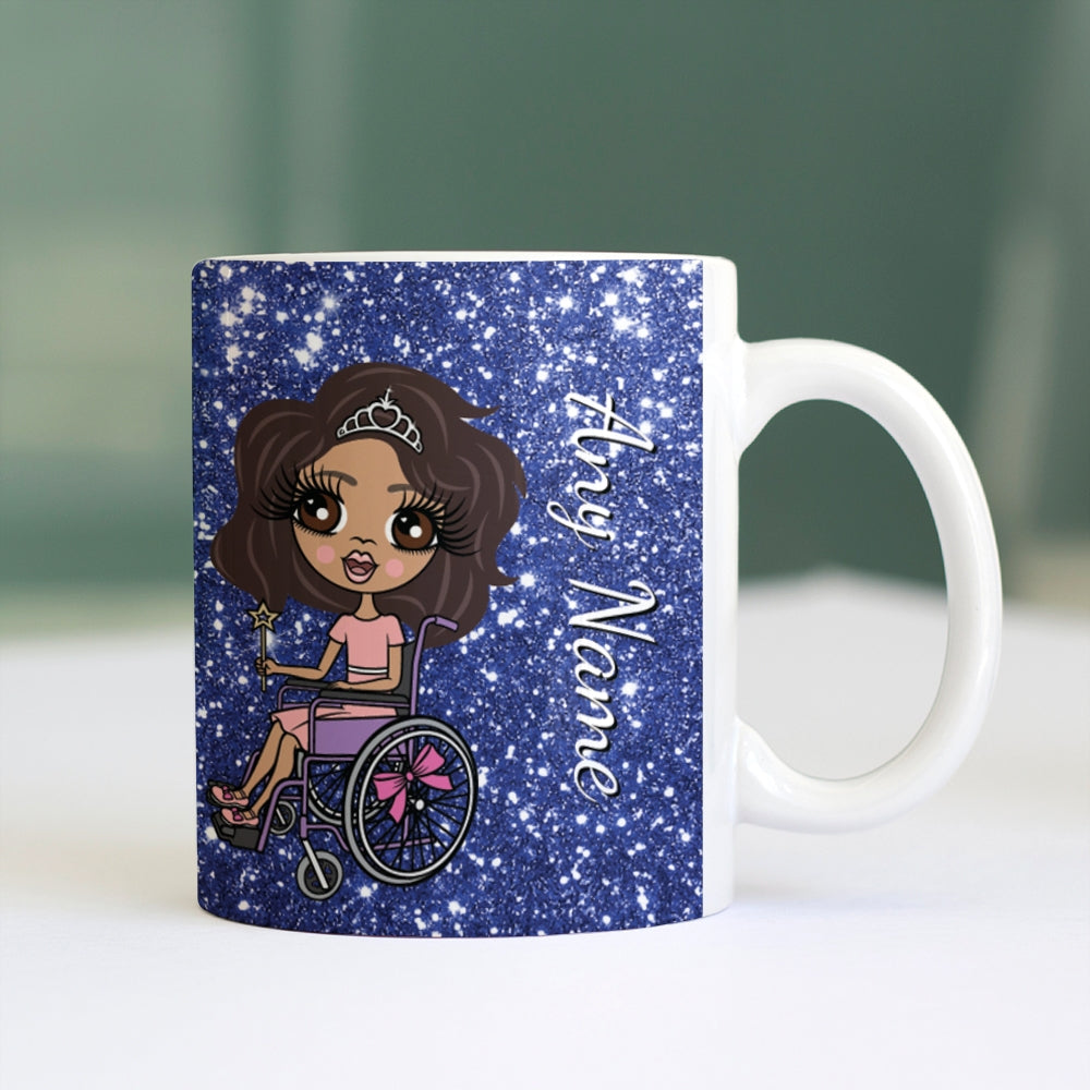 ClaireaBella Girls Wheelchair Glitter Effect Mug - Image 4