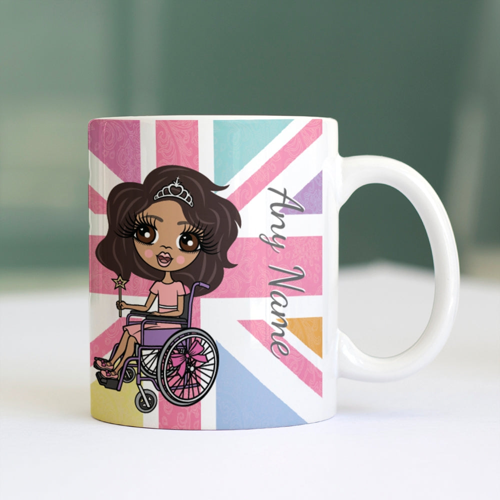 ClaireaBella Girls Wheelchair Union Jack Mug - Image 3