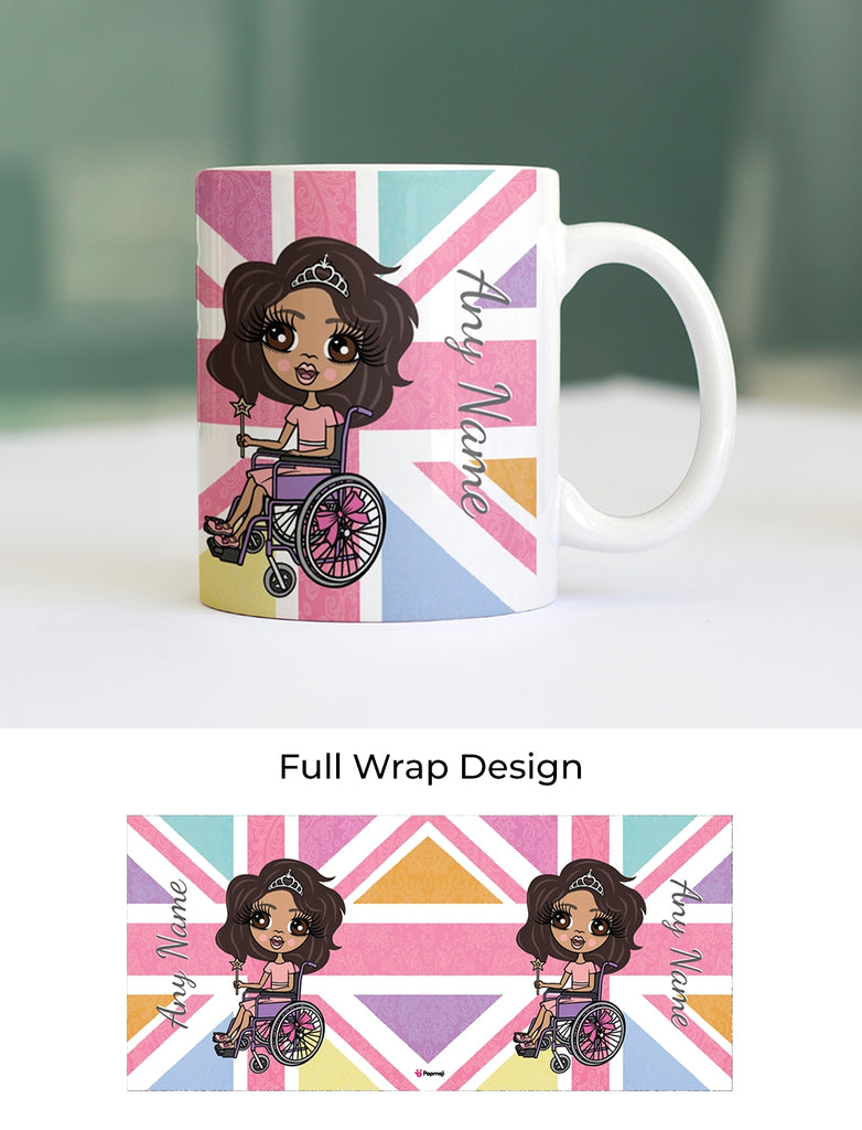 ClaireaBella Girls Wheelchair Union Jack Mug - Image 4