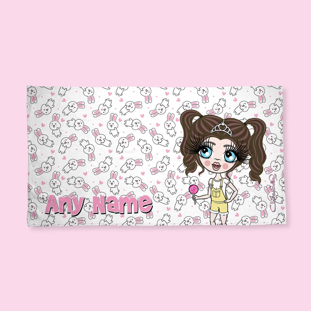 ClaireaBella Girls Bunny Hand Towel - Image 2