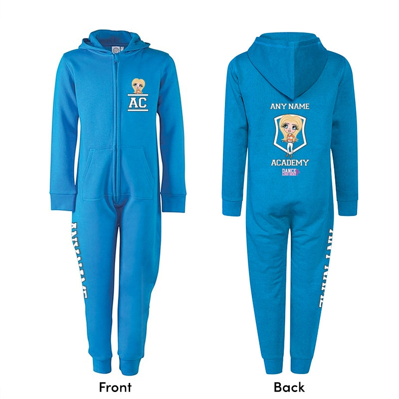 Girls Personalised Branded Academy Club Onesie - Image 1