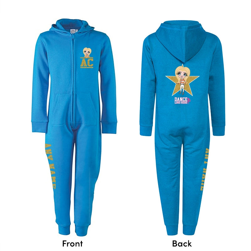 Girls Personalised Superstar Club Onesie - Image 1