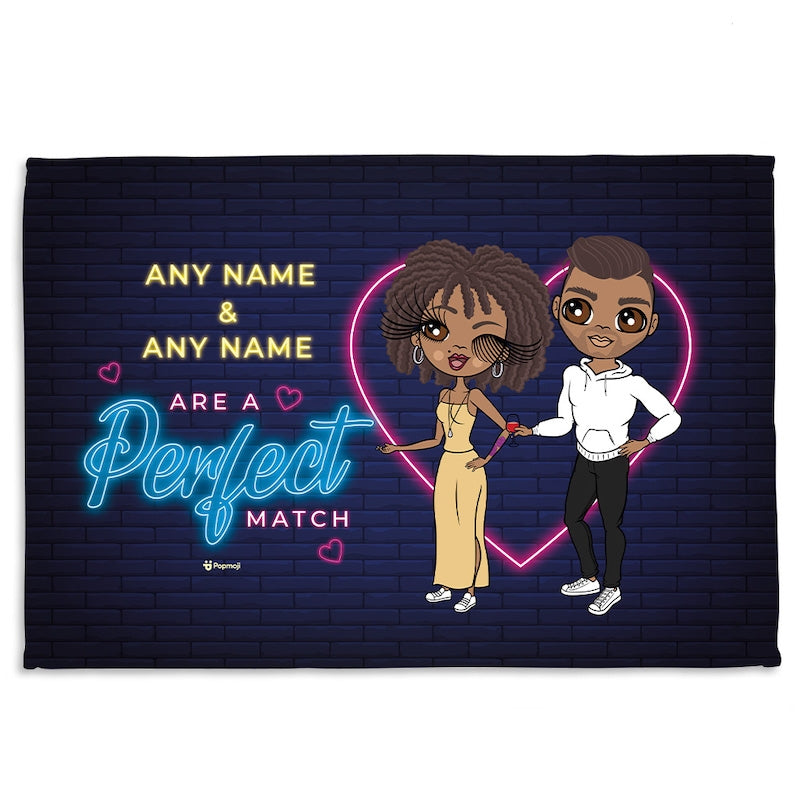 Multi Character Couples Perfect Match Fleece Blanket - Image 1