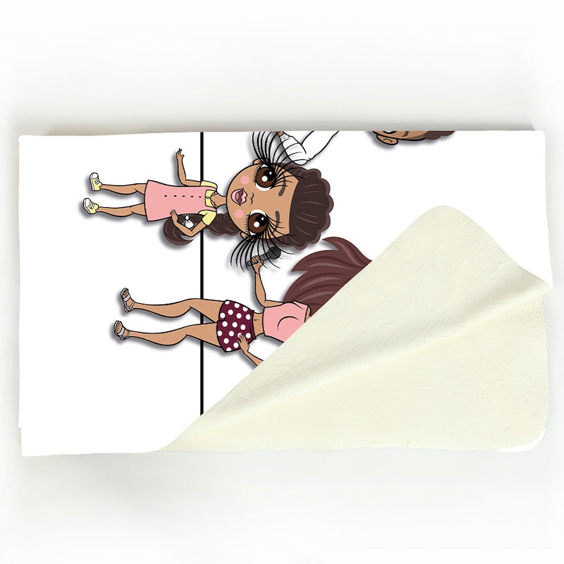 Multi Character Street Sign Family of 3 Fleece Blanket - Image 4